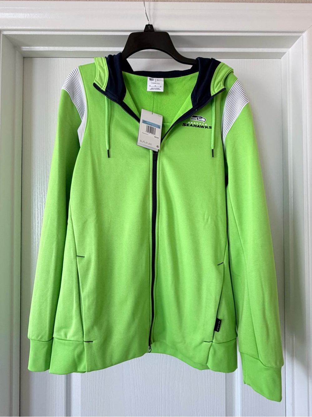 Women’s Seahawks neon Green Full‑Zip Hooded Jacket